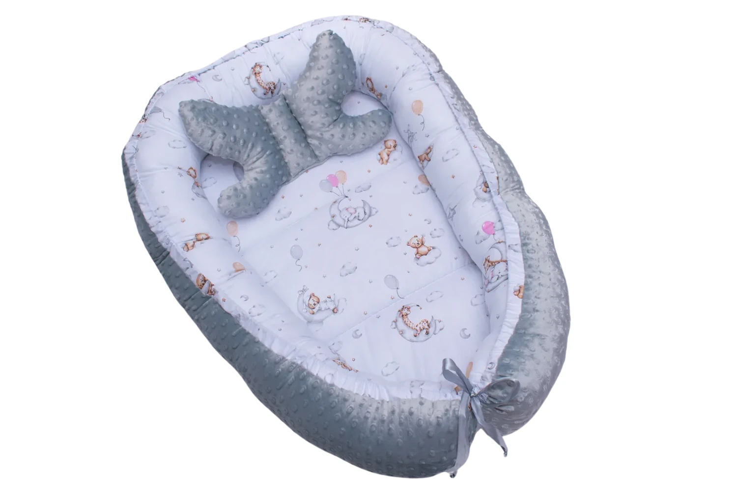 kokon-mis-balon-z-szarym-minky