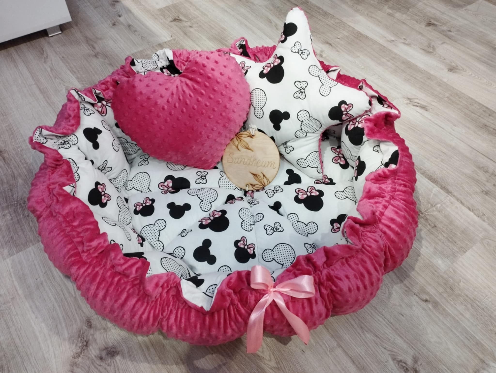 Gniazdko niemowlęce z velvetem - obrazek 4