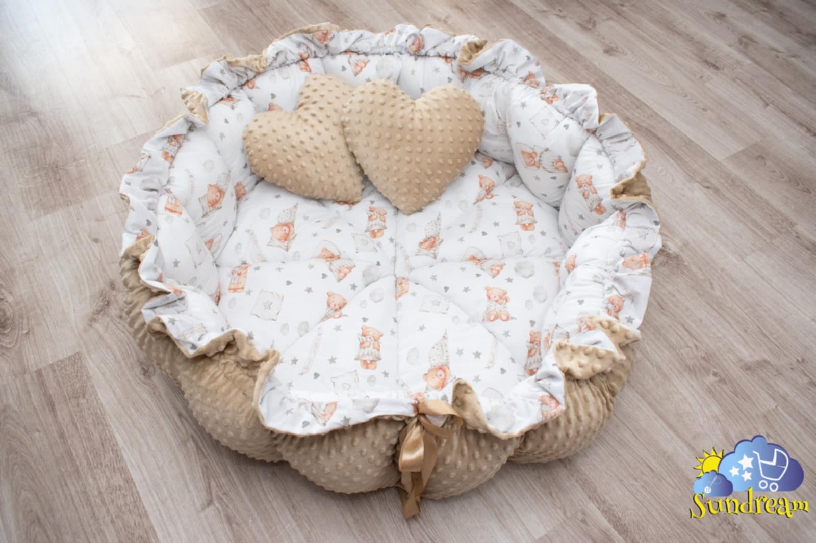 Gniazdko niemowlęce z velvetem - obrazek 3