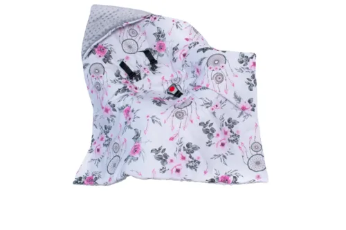 otulacz-do-fotelika-lapacz-rozowy-minky-szare