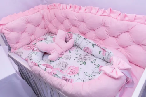 komplet -do-lozeczka-6-elementow-pikowany-piwonie-velvet-rozowy-z-kokonem