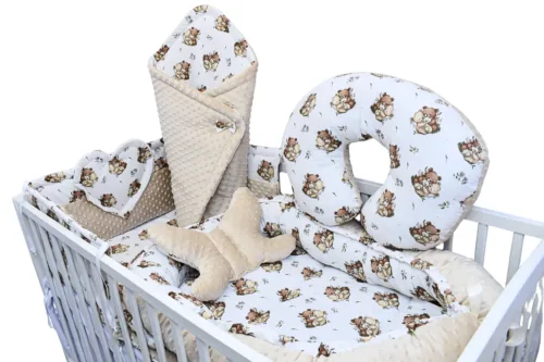 zestaw-8-elementowy-do-lozeczka-dla-dziecka-misie-tulace